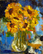 Original art for sale at UGallery.com | Sunshine on Blue by Judy Mackey | $675 | oil painting | 20' h x 16' w | thumbnail 1