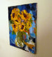 Original art for sale at UGallery.com | Sunshine on Blue by Judy Mackey | $675 | oil painting | 20' h x 16' w | thumbnail 2