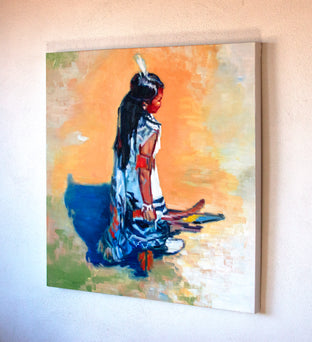 Little Eagle Dancer in Pecos, New Mexico by Warren Keating |  Context View of Artwork 