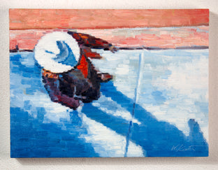 Cowgirl on Canyon Road by Warren Keating |   Closeup View of Artwork 