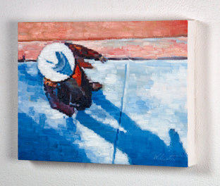 Cowgirl on Canyon Road by Warren Keating |  Context View of Artwork 