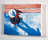 Original art for sale at UGallery.com | Cowgirl on Canyon Road by Warren Keating | $975 | oil painting | 12' h x 16' w | thumbnail 3