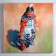 Original art for sale at UGallery.com | Ceremony by Warren Keating | $3,200 | oil painting | 30' h x 30' w | thumbnail 3