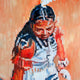 Original art for sale at UGallery.com | Ceremony by Warren Keating | $3,200 | oil painting | 30' h x 30' w | thumbnail 4