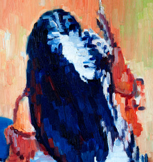Original art for sale at UGallery.com | Feather by Warren Keating | $1,700 | oil painting | 24' h x 18' w | photo 4