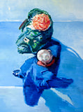 Original art for sale at UGallery.com | Taking Her Arm in Paris by Warren Keating | $3,575 | oil painting | 40' h x 30' w | thumbnail 1
