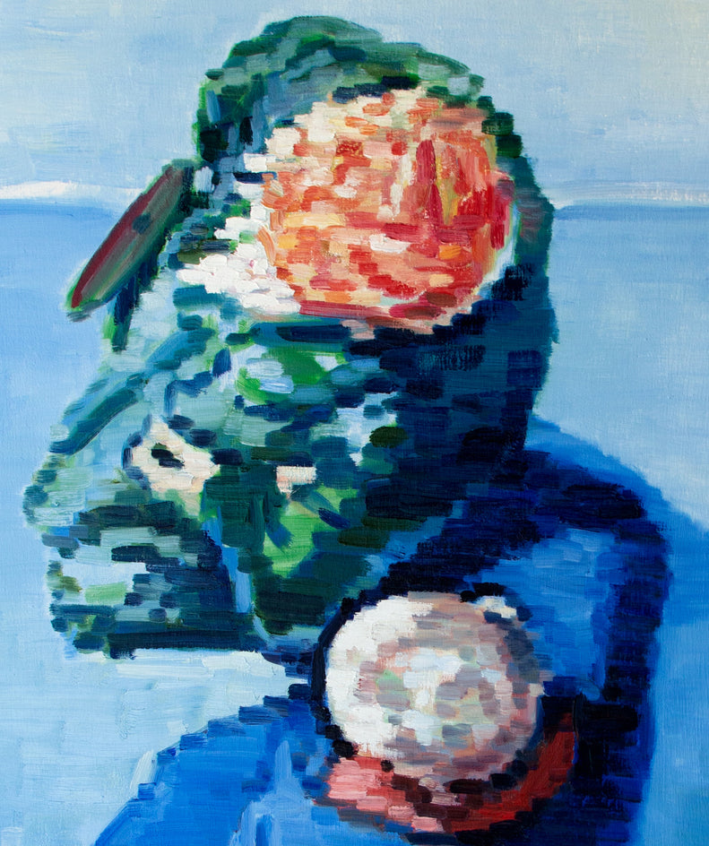 Taking Her Arm in Paris by Warren Keating |  Closeup View of Artwork 