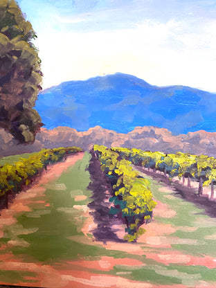 Original art for sale at UGallery.com | Mt Konocti Vineyards by Steven Guy Bilodeau | $475 | oil painting | 12' h x 16' w | photo 4
