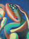 Original art for sale at UGallery.com | Deep Thoughts by Diana Elena Chelaru | $775 | acrylic painting | 18' h x 14' w | thumbnail 4