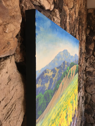 Original art for sale at UGallery.com | Autumn Vineyard by Steven Guy Bilodeau | $2,050 | oil painting | 36' h x 36' w | photo 2