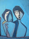 Original art for sale at UGallery.com | Seeing Friends by Diana Elena Chelaru | $575 | acrylic painting | 16' h x 20' w | thumbnail 4