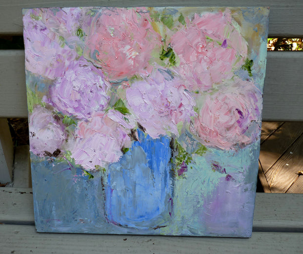 Peonies by Judy Mackey |  Context View of Artwork 
