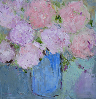 Original art for sale at UGallery.com | Peonies by Judy Mackey | $525 | oil painting | 16' h x 16' w | photo 1