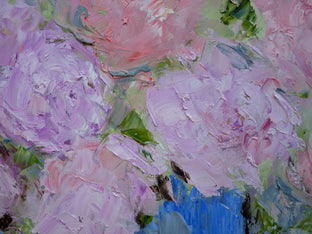 Original art for sale at UGallery.com | Peonies by Judy Mackey | $525 | oil painting | 16' h x 16' w | photo 4