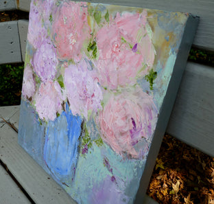Original art for sale at UGallery.com | Peonies by Judy Mackey | $525 | oil painting | 16' h x 16' w | photo 2