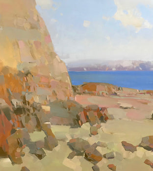 Original art for sale at UGallery.com | Seashore by Vahe Yeremyan | $4,575 | oil painting | 42.5' h x 56' w | photo 2