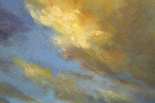 Original art for sale at UGallery.com | Pacific Coastal Clouds by Sheila Finch | $1,500 | oil painting | 20' h x 20' w | photo 4