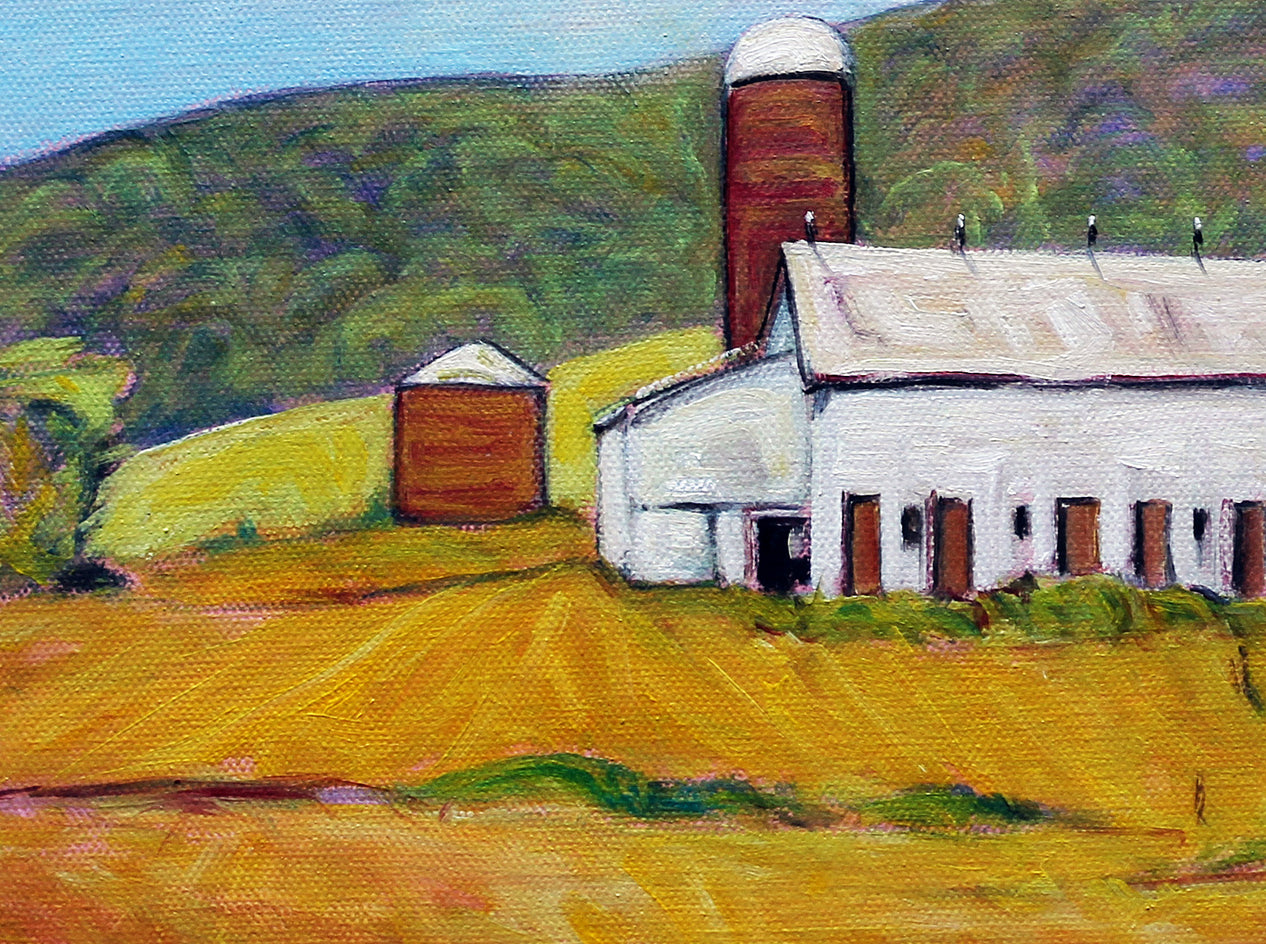 Lycoming County, PA Farm by Doug Cosbie |  Closeup View of Artwork 