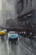 Original art for sale at UGallery.com | Walking in the Rain by Swarup Dandapat | $750 | watercolor painting | 22' h x 15' w | thumbnail 4