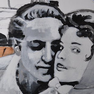 Walks the City Very Fast by Mark Cudd |   Closeup View of Artwork 