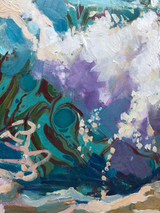 Original art for sale at UGallery.com | California Breakers by Tara Zalewsky-Nease | $2,100 | oil painting | 48' h x 30' w | photo 4