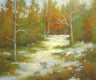 Original art for sale at UGallery.com | Late Afternoon At The River by Gail Greene | $925 | oil painting | 20' h x 24' w | thumbnail 1