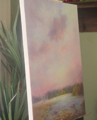 Original art for sale at UGallery.com | The Afterlight by Gail Greene | $600 | oil painting | 20' h x 16' w | photo 2