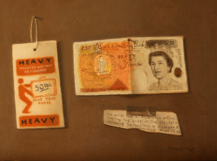 Original art for sale at UGallery.com | 50 Pounds by Jose H. Alvarenga | $600 | oil painting | 9' h x 12' w | photo 1