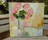 Original art for sale at UGallery.com | Spring Flowers by Judy Mackey | $1,950 | oil painting | 30' h x 30' w | thumbnail 3