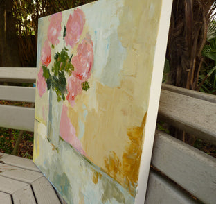 Spring Flowers by Judy Mackey |  Side View of Artwork 