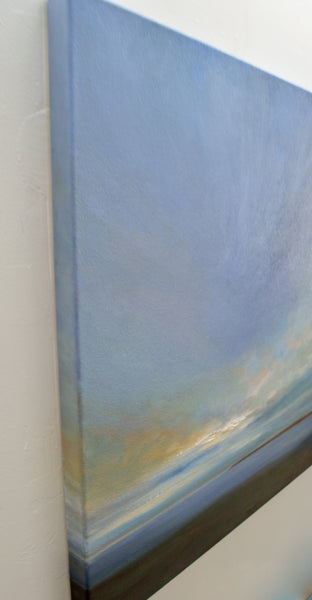 Original art for sale at UGallery.com | Coastal Clouds #7 by Sheila Finch | $3,375 | oil painting | 30' h x 40' w | photo 2