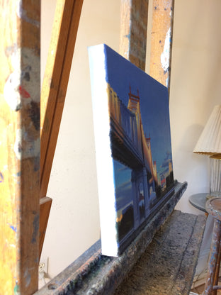 59th Street Bridge at Sunset by Nick Savides |  Side View of Artwork 