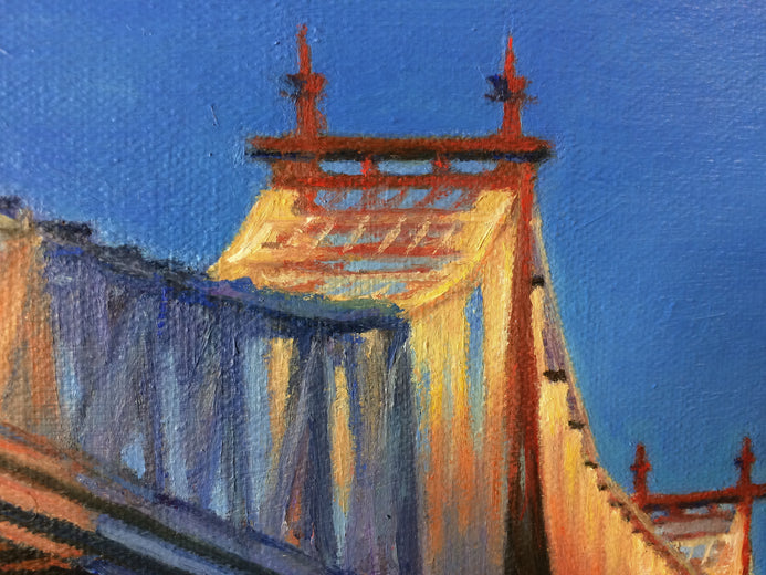 59th Street Bridge at Sunset by Nick Savides |   Closeup View of Artwork 