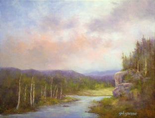 Original art for sale at UGallery.com | Under the Coral Mist by Gail Greene | $375 | oil painting | 11' h x 14' w | photo 1