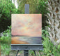 Original art for sale at UGallery.com | Crimson's Edge III: Waves at Daybreak by Gail Greene | $850 | oil painting | 20' h x 20' w | thumbnail 3