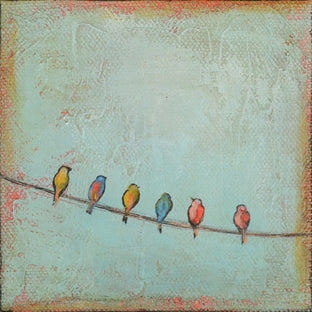 Original art for sale at UGallery.com | Six Coexist by Sally Adams | $75 | acrylic painting | 4' h x 4' w | photo 1