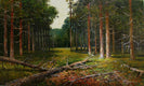 Original art for sale at UGallery.com | Forest Encounter by Kent Sullivan | $1,400 | oil painting | 14' h x 24' w | thumbnail 1