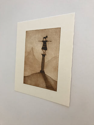 Original art for sale at UGallery.com | On a Pedestal by Doug Lawler | $325 | printmaking | 10' h x 8' w | photo 3