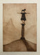 Original art for sale at UGallery.com | On a Pedestal by Doug Lawler | $325 | printmaking | 10' h x 8' w | thumbnail 1