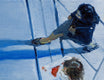 Original art for sale at UGallery.com | Girlfriends Walking At The Getty Center by Warren Keating | $450 | oil painting | 11' h x 14' w | thumbnail 3
