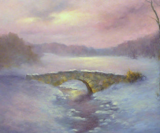 Original art for sale at UGallery.com | Scarlet Winter by Gail Greene | $825 | oil painting | 24' h x 20' w | photo 4