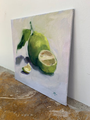 Original art for sale at UGallery.com | Summer Citrus by Malia Pettit | $375 | oil painting | 8' h x 8' w | photo 2