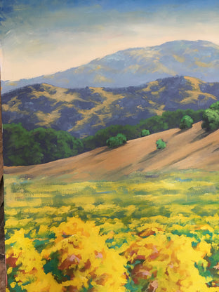 Original art for sale at UGallery.com | Autumn Vineyard by Steven Guy Bilodeau | $2,050 | oil painting | 36' h x 36' w | photo 4
