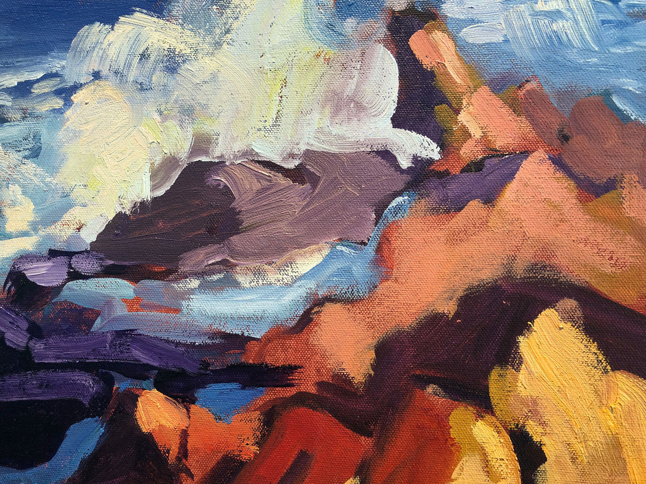 Canyon Coast by Tara Zalewsky-Nease |  Closeup View of Artwork 