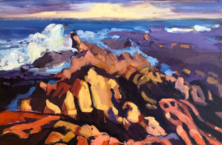 Original art for sale at UGallery.com | Canyon Coast by Tara Zalewsky-Nease | $1,100 | oil painting | 24' h x 36' w | photo 1
