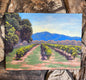 Original art for sale at UGallery.com | Mt Konocti Vineyards by Steven Guy Bilodeau | $475 | oil painting | 12' h x 16' w | thumbnail 3