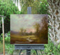 Original art for sale at UGallery.com | Moonlight Mist by Gail Greene | $1,050 | oil painting | 22' h x 28' w | thumbnail 3