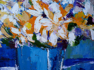 Original art for sale at UGallery.com | When You're Feeling Blue by Judy Mackey | $775 | oil painting | 24' h x 20' w | photo 4