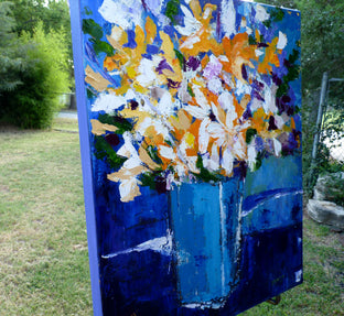 Original art for sale at UGallery.com | When You're Feeling Blue by Judy Mackey | $775 | oil painting | 24' h x 20' w | photo 2