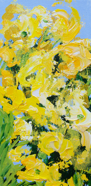 Original art for sale at UGallery.com | Lion Grove Garden by Allan P. Friedlander | $275 | acrylic painting | 12' h x 6' w | photo 1